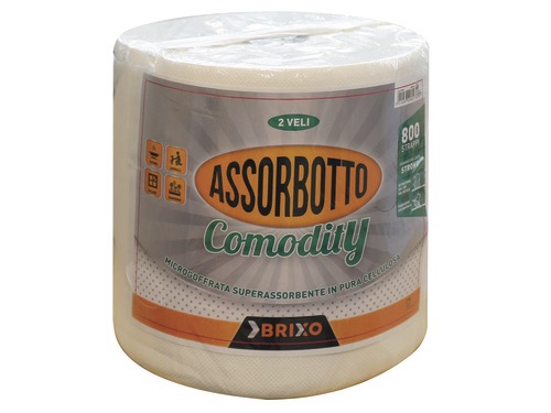 CARTA ASCIUGAM.BRIXO ASSORBOTTO COMODITY (cartone 2 RT)