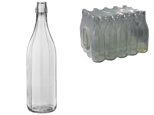 BOTTIGLIE VETRO COSTOLATA 1 LT. CF20PZ