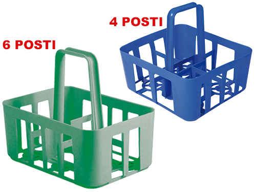 PORTABOTTIGLIE 6 POSTI LT. 1 (cartone 5 PZ)