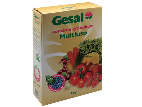 CONCIME GRANULARE MULTIUSO GESAL KG.2 (cartone 6 PZ)