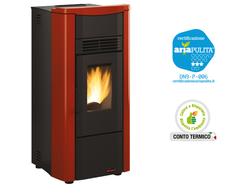 STUFE PELLET BORDEAUX GIUSY EVO 7