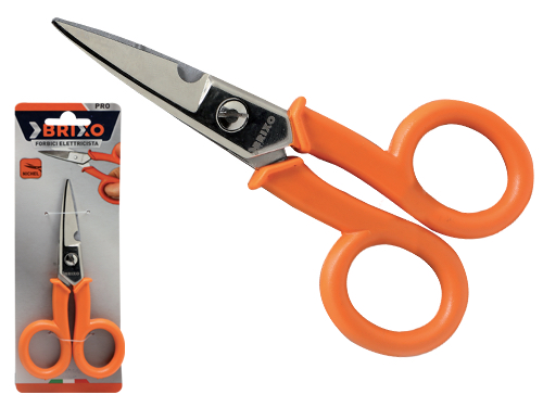 FORBICI ELLETRIC.BRIXO LAME CURVE MM.145 (cartone 10 PZ)
