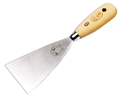 SPATOLE CON MANICO-ANCORA 501-  CM. 4 (cartone 12 PZ)
