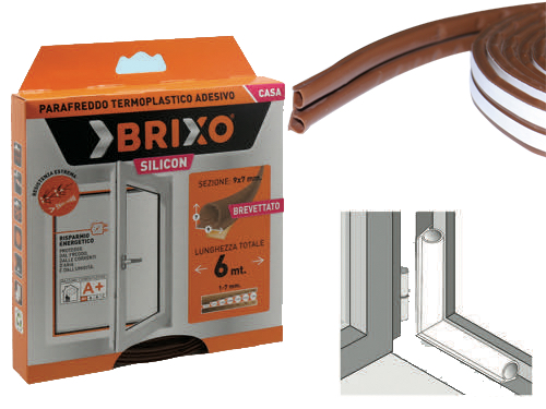 PARAFREDDO BRIXO SILICON.MT. 6 MARRONE (cartone 12 PZ)