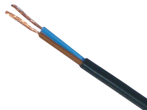 CAVI PIATTI H03VVH2-F  2X0,75 NERO (cartone 100 MT)