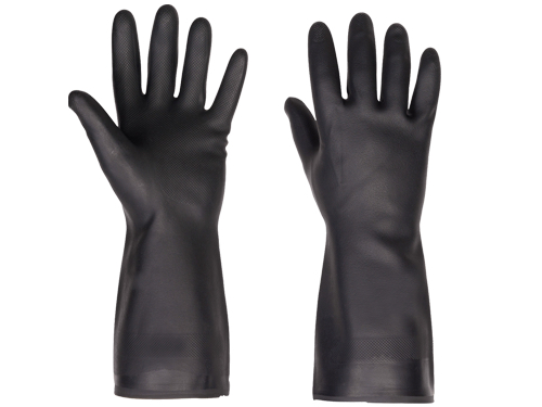 GUANTI NEOPRENE NERI INDUS.TG.XL 9,5-10 (cartone 12 PA)