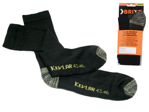 CALZE CORTE BRIXO KEVLAR        TG.39-42 (cartone 4 PA)