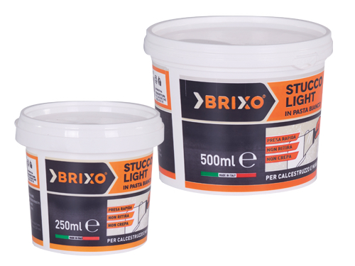 STUCCO BRIXO IN PASTA BIANCO KG.0,500 (cartone 6 PZ)