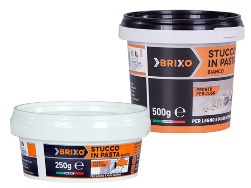 STUCCO BRIXO IN PASTA BIANCO KG.0,250 (cartone 12 PZ)