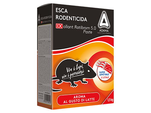 RATIBROM 5.0 ESCA IN PASTA ROSSA GR.1500 (cartone 6 PZ)