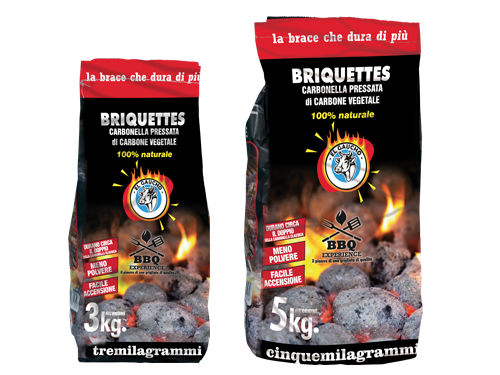 BRIQUETTE EL GAUCHO KG. 5 (cartone 4 PZ)