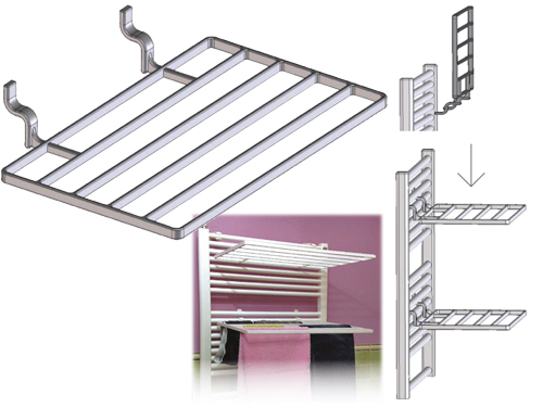 STENDIBIANCHERIA PER SCALDASALVIETTE (cartone 6 PZ)