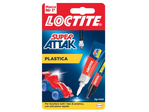 SUPER ATTAK PLASTICA 2 GR+4 ML. -2632283 (cartone 12 PZ)