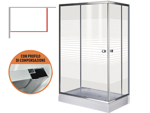 BOX DOCCIA BRIXO TUCANO 100X80