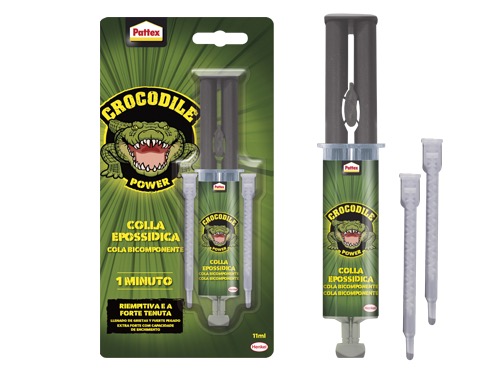 COLLA PATTEX CROCODILE EPOSSIDICA ML.11 (cartone 6 PZ)