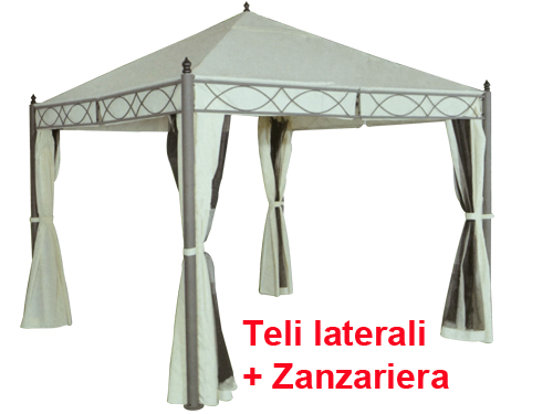 GAZEBO ACCIAIO SANTO DOMINGO MT.3X3