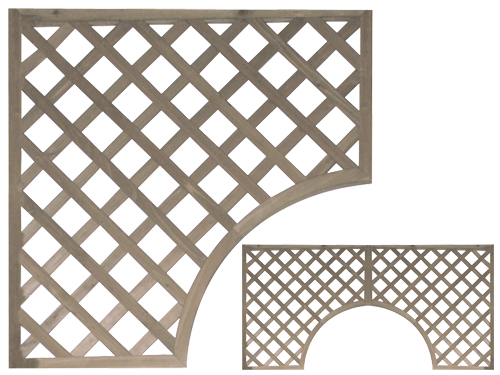 PANNELLI PATIO SEMIARCO        CM90X90 (cartone 8 PZ)