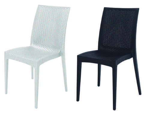 SEDIE RATTAN BISTROT ANTRACITE