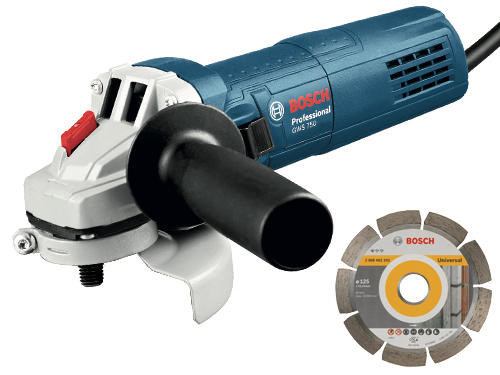 SMERIGLIATRICI BOSCH 750W.GWS 750 C/DISC