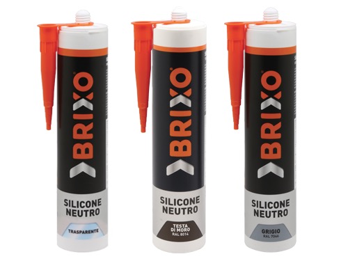 SILICONI BRIXO NEUTRO TRASPARENTE ML.300 (cartone 12 PZ)