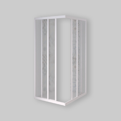 BOX DOCCIA ANGOLARE "ACRIL" BIANCO 75-80 x 95-100 cm - Ap. 53