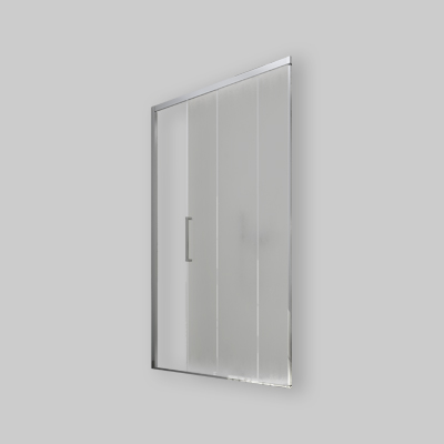 PORTA A UN ANTA FISSA E UNA SCORREVOLE "ESSENCE" VETRO STAMPATO C 95,5-100 Ap. 38 Sx