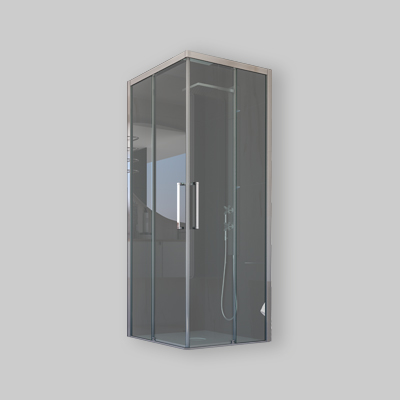 LATO PER BOX DOCCIA ANGOLARE "ESSENCE" 1 ANTA FISSA E 1 SCORREVOLE VETRO STAMPATO C 97,5-100 cm Sx