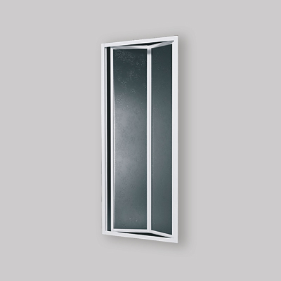 PORTA A SOFFIETTO 'SMERALDA C' BIANCO 3MM  78-83 - AP 68