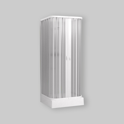 BOX DOCCIA A 3 LATI IN PVC 80-90 x 80-90 x 80-90