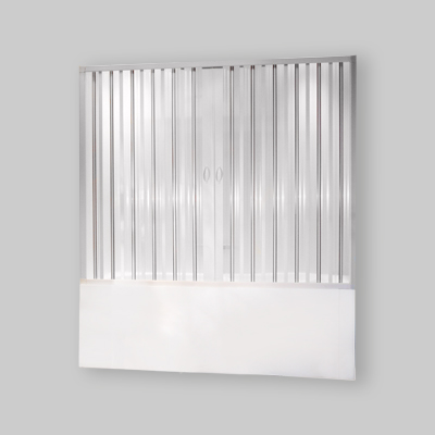 BOX VASCA 1 LATO H.150 A SOFFIETTO IN PVC 160-170 cm
