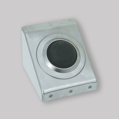 COMANDO A PEDALE PER MONTAGGIO ESTERNO A PAVIMENTO O A PARETE CON PLACCA INOX Per 'Sara Pneu'