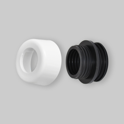 MORSETTO COMBINATO CON COPRIMORSETTO Bianco Ø mm 48-58