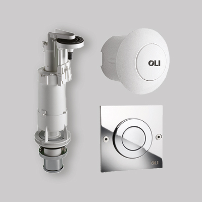 VALVOLA PER CASSETTA IN CERAMICA OLI DELUXE Pulsante Inox