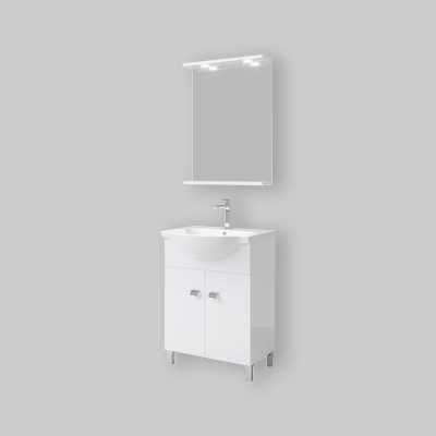 COMPOSIZIONE MOBILE DA BAGNO BETA 65 Bianco Lucido