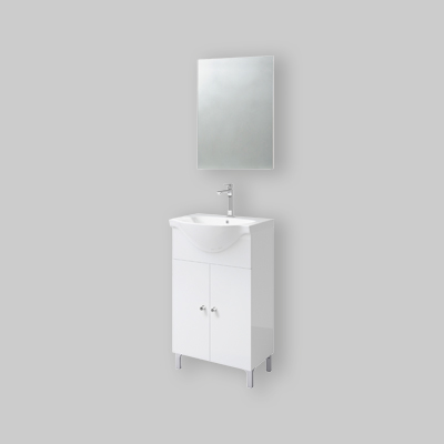 COMPOSIZIONE MOBILE DA BAGNO STELLA NEW Bianco Lucido - cm 50