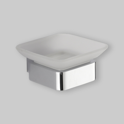 PORTASAPONE MARY Cromo - vetro