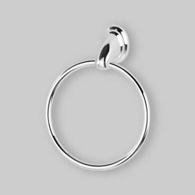PORTASALVIETTE AD ANELLO 'FACILE' Cromo