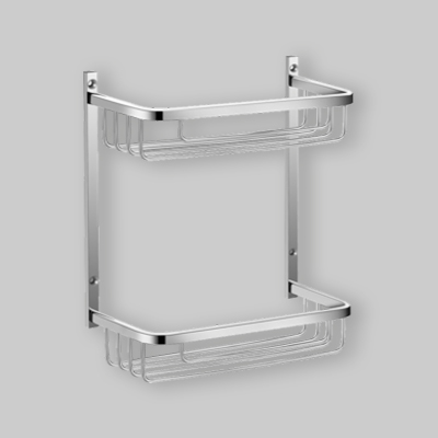 MENSOLA DOCCIA BASKET 2 RIPIANI Cromata