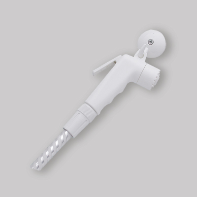 KIT DOCCIA SHUT-OFF "AMERICA" CON GANCIO E FLESSIBILE SPIRALATO 1/2" 150 cm