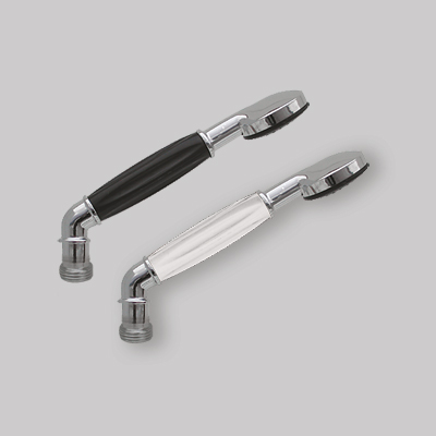 DOCCETTA CROMATA CON CURVA 1/2" Nera