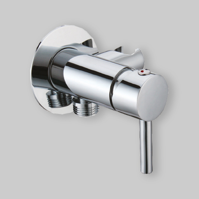 MISCELATORE INCASSO TONDO CON SUPPORTO INTEGRATO Cromo - 1/2" M