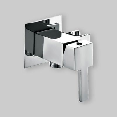 MISCELATORE INCASSO QUADRATO CON SUPPORTO INTEGRATO Cromo - 1/2" M