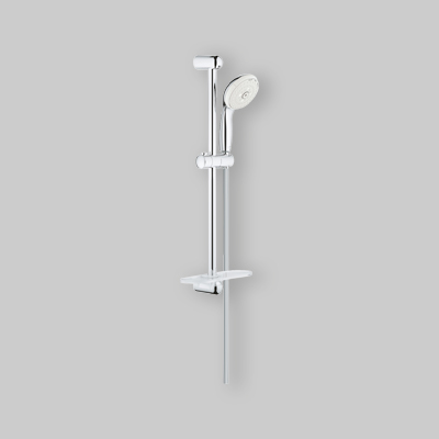 SET SALISCENDI DOCCIA CON PORTASAPONE TEMPESTA 100 3 GETTI CLP cromo