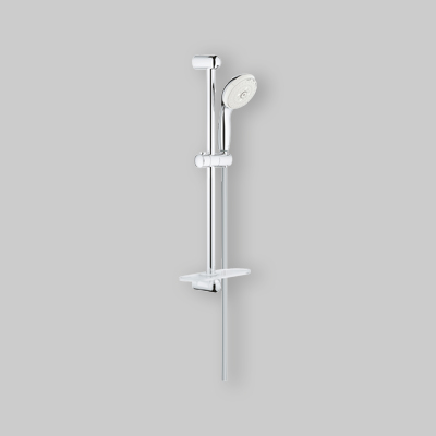 SET SALISCENDI DOCCIA CON PORTASAPONE TEMPESTA 100 3 GETTI SLP cromo