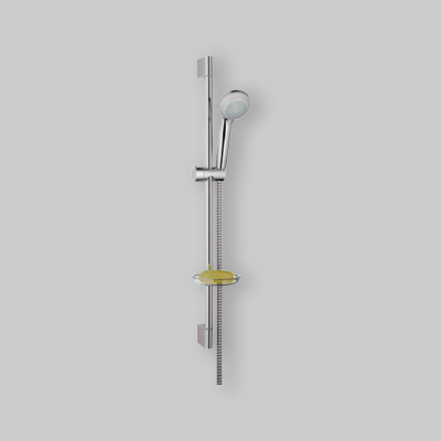 SET SALISCENDI DOCCIA CROMETTA 85 CON PORTASAPONE Cromata 2 getti