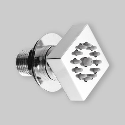 IDROGETTO SNODATO QUADRO Ottone Cromato