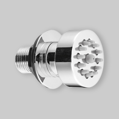 IDROGETTO SNODATO TONDO Ottone Cromato