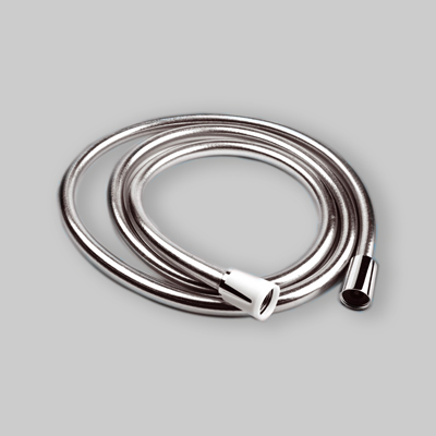 FLESSIBILE DOCCIA CONICO ANTITORSIONE "SILVER" IN PVC 1/2"x 1/2" - 150 cm