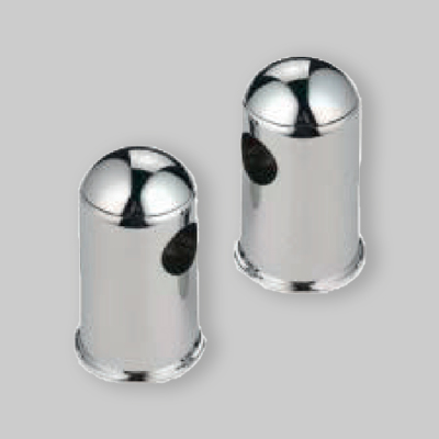 COPPIA DI SUPPORTI PER SALISCENDI TONDO Cromo - Ø 25 mm