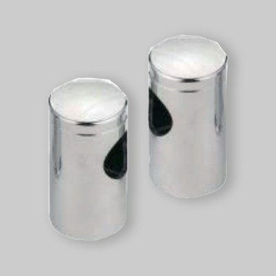 COPPIA DI SUPPORTI PER SALISCENDI PIATTO Cromo - Ø 25 mm